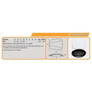 Roof Ventilator Low Profile - Image 2