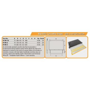 Electric Cassette Step 608mm - Image 2