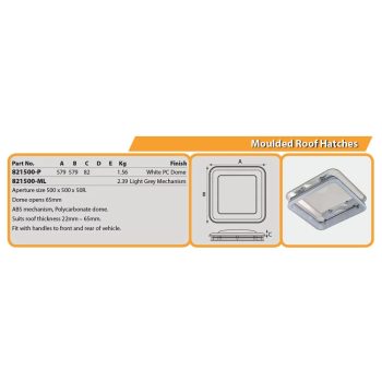 Roof Hatch -Mechanism and Dome 2 parts - Image 2