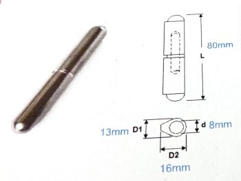 Weld on Barrel Hinge - Image 2