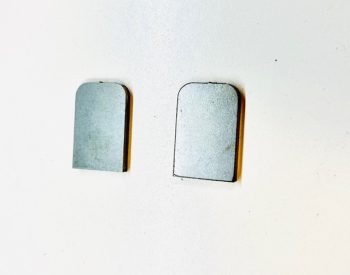 2 x Metal Weld on Cage Door Stop