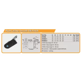 NOW WITH UNIQUE KEY  Flush Latch Locking Not CH751 Key - Image 3